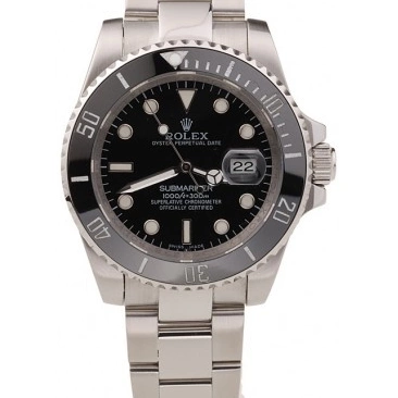 MiroTime 0816 Rolex Submariner Black Ceramic Bezel Black Dial 98235